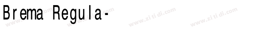 Brema Regula字体转换 Brema Regula字体转换